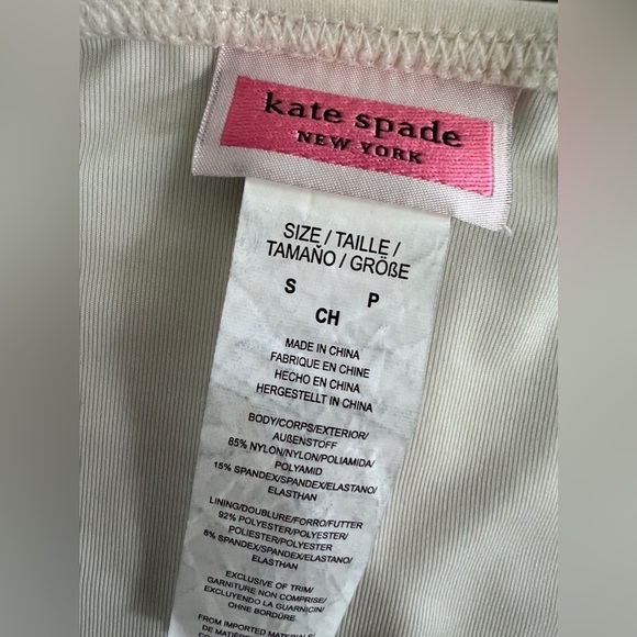 Kate Spade Party Stripe Front-Zip Bikini Top & Bottoms Size Small - Picture 6 of 10